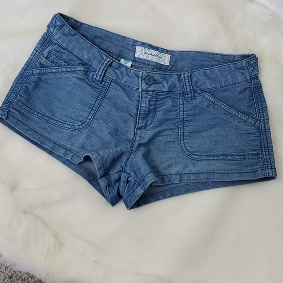 Bundle two pairs girl junior denim distressed shorts size 3 - Picture 2 of 8
